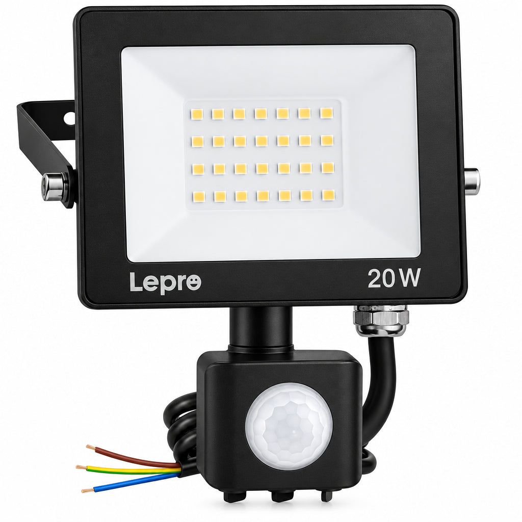 Lepro Security Lights Outdoor Motion Sensor PIR Light 2000lm